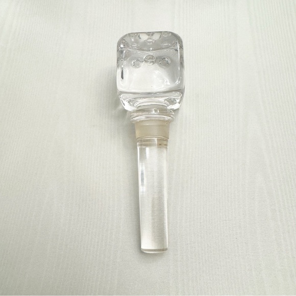 Mikasa Crystal Casino Dice Bottle Wine Stopper - Picture 3 of 13